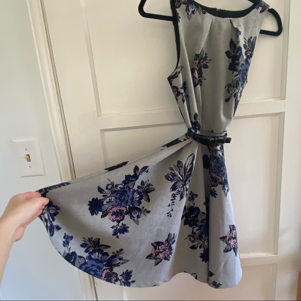 ELLE fit & flare floral work dress